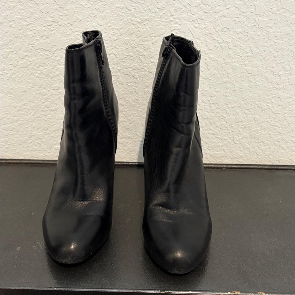 Nine West Sleek Black Ankle Booties